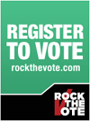 Register to Vote: Rock the Vote, powered by Credo Mobile